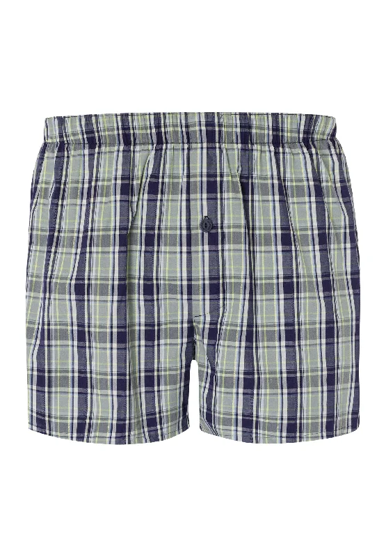 Men's boxer briefs with a contoured pouchFancy Woven Boxer | Green Check 74013-2873 Men's boxer briefs with a contoured pouchFancy Woven Boxer | Green Check 74013-2873