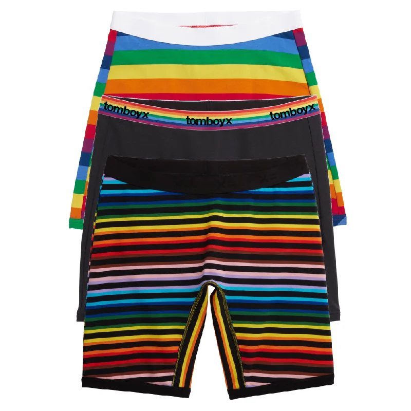 Men's boxer briefs with a UV - protection feature9" Boxer Briefs 3-Pack - Rainbow Stripes Men's boxer briefs with a UV - protection feature9" Boxer Briefs 3-Pack - Rainbow Stripes