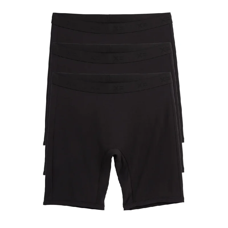 Men's boxer briefs with a seamless waistband9" Boxer Briefs 3-Pack - TENCEL™ Modal Black Men's boxer briefs with a seamless waistband9" Boxer Briefs 3-Pack - TENCEL™ Modal Black