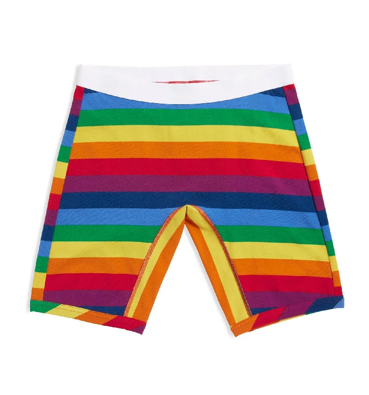 Men's boxer briefs with a color - fast dye​9" Boxer Briefs - Rainbow Pride Stripes