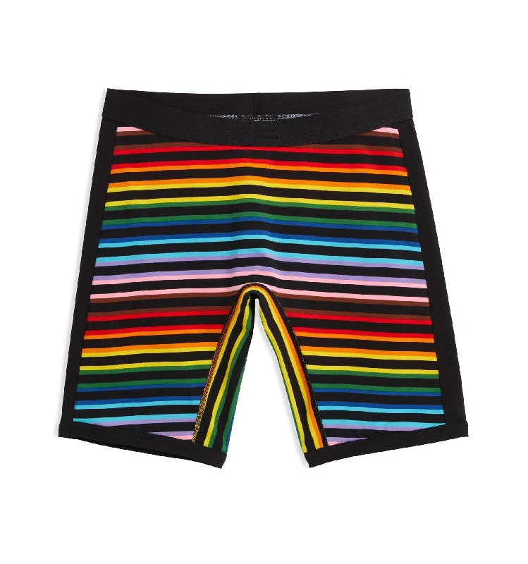 Men's boxer briefs with a moisture - wicking lining9" Boxer Briefs - Progress Pride Stripes Men's boxer briefs with a moisture - wicking lining9" Boxer Briefs - Progress Pride Stripes
