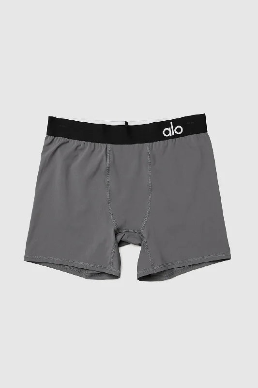Men's boxer briefs with a moisture - wicking exterior​Hero Performance Boxer - Grey