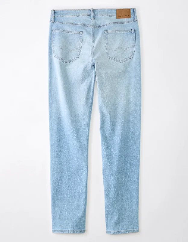 Men's Jeans with a Button - Fly for a Traditional and Classic AestheticAE AirFlex+ Athletic Straight Jean Men's Jeans with a Button - Fly for a Traditional and Classic AestheticAE AirFlex+ Athletic Straight Jean