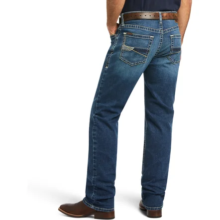 Men's Jeans with a Button - Fly for a Traditional and Classic AestheticAriat Men's M4 Relaxed TekStretch Claudio Straight Jean Men's Jeans with a Button - Fly for a Traditional and Classic AestheticAriat Men's M4 Relaxed TekStretch Claudio Straight Jean