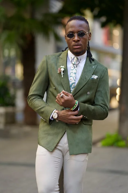 Men's Linen - Cotton Blend Blazer in Tan with Roll - Up Sleeves for a Laid - Back Summer LookAvion Khaki e Slim Fit Peak Lapel Blazer Men's Linen - Cotton Blend Blazer in Tan with Roll - Up Sleeves for a Laid - Back Summer LookAvion Khaki e Slim Fit Peak Lapel Blazer