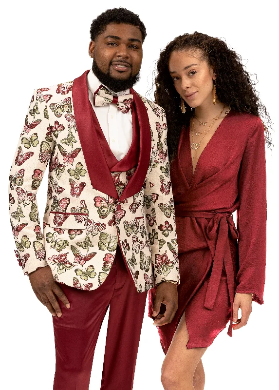 Athletic Fit Men's Olive Green Corduroy Blazer with Patch Pockets for a Rustic and Casual StyleBurgundy Butterfly Fashion Blazer & Vest-Soprano J129 Athletic Fit Men's Olive Green Corduroy Blazer with Patch Pockets for a Rustic and Casual StyleBurgundy Butterfly Fashion Blazer & Vest-Soprano J129
