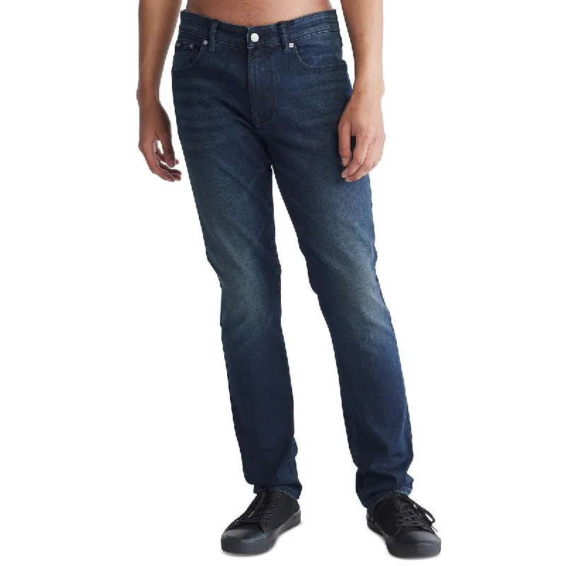 Plus Size Men's Bootcut Jeans with a Relaxed Waist for a Classic and Comfortable FitCalvin Klein Jeans Mens Denim Stretch Straight Leg Jeans