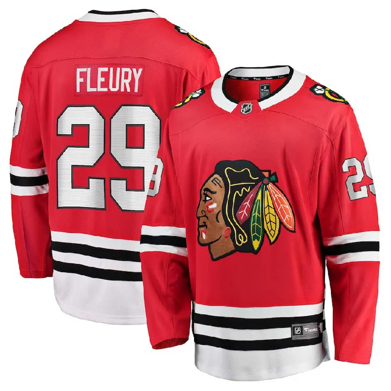Men's Limited - Edition Cricket Jerseys Commemorating Historic Matches for Die - Hard Cricket LoversChicago Blackhawks Marc-André Fleury Home Breakaway Jersey w/ Authentic Lettering