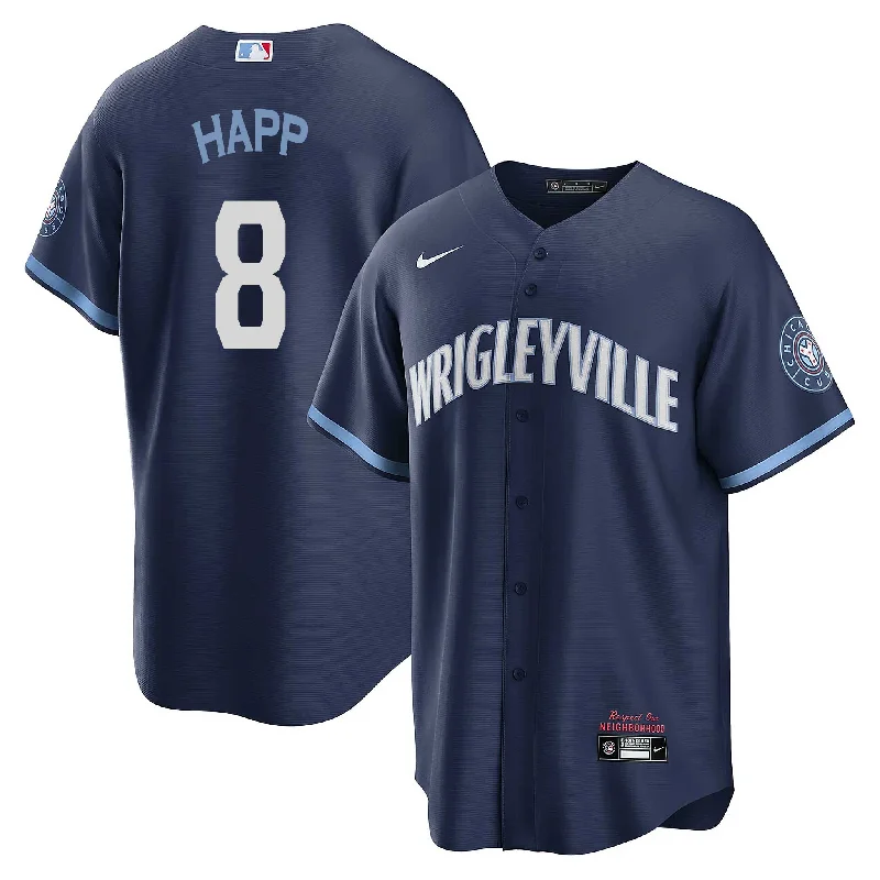 Men's Sustainable Organic Cotton Rugby Jerseys for Eco - Conscious Sports EnthusiastsChicago Cubs Ian Happ Nike City Connect Vapor Limited Jersey