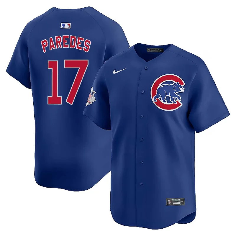 Men's Breathable Polyester Running Jerseys in Bright Neon Colors for High - Visibility WorkoutsChicago Cubs Isaac Paredes Nike Alternate Vapor Limited Jersey W/ Authentic Lettering