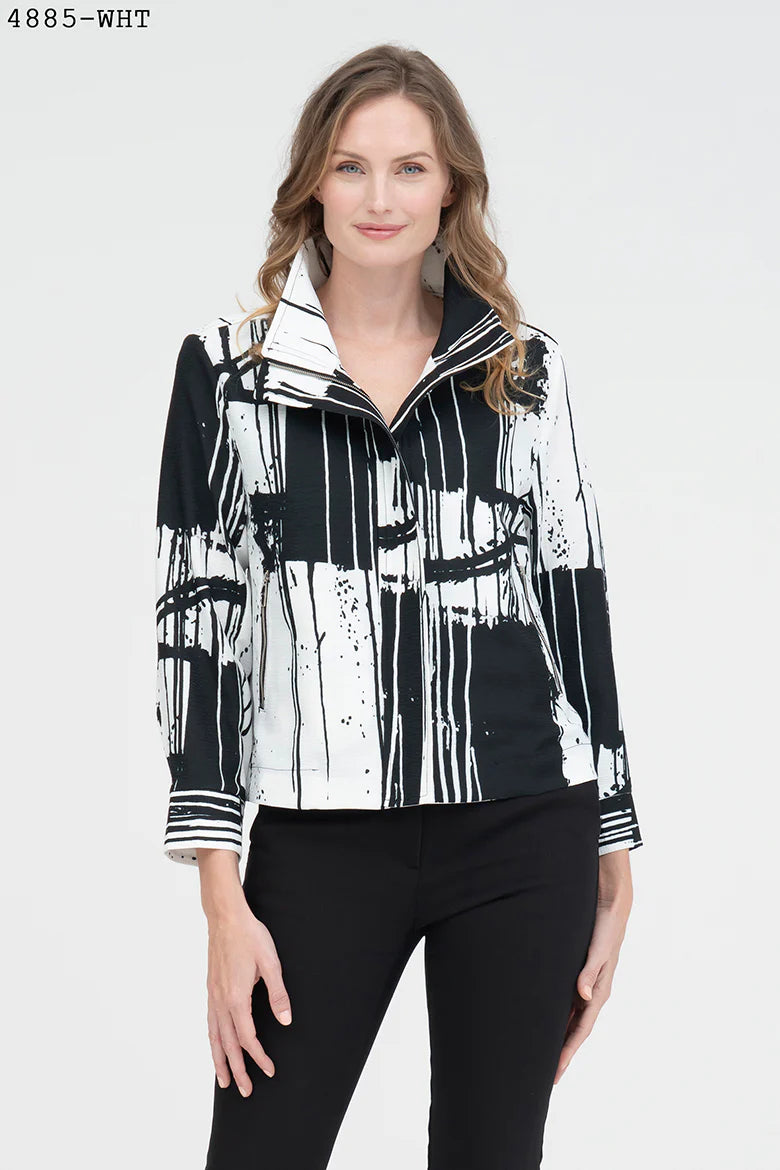 Checkered men jackets in a plaid pattern for a preppy appearanceDamee Multi Paint Stroke Biker Jacket 4880 Checkered men jackets in a plaid pattern for a preppy appearanceDamee Multi Paint Stroke Biker Jacket 4880