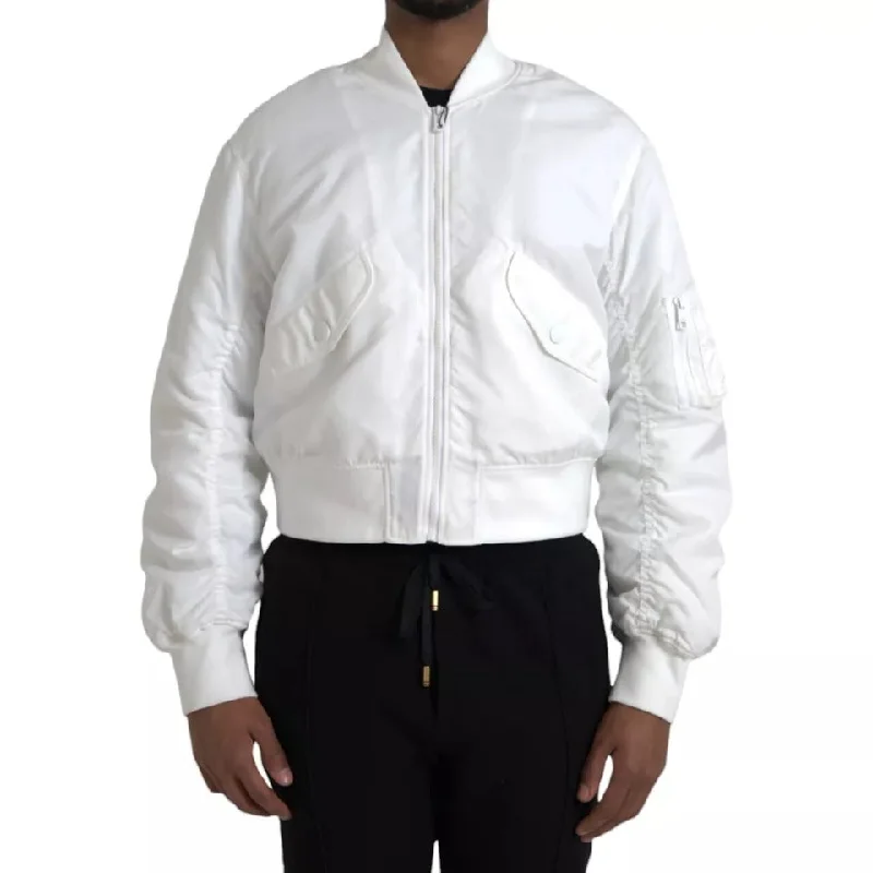 Denim men jackets with embroidered patches for a personalized touchDolce & Gabbana Bomber Long Sleeves Full Zip Men's Jacket (Pre-Owned) Denim men jackets with embroidered patches for a personalized touchDolce & Gabbana Bomber Long Sleeves Full Zip Men's Jacket (Pre-Owned)