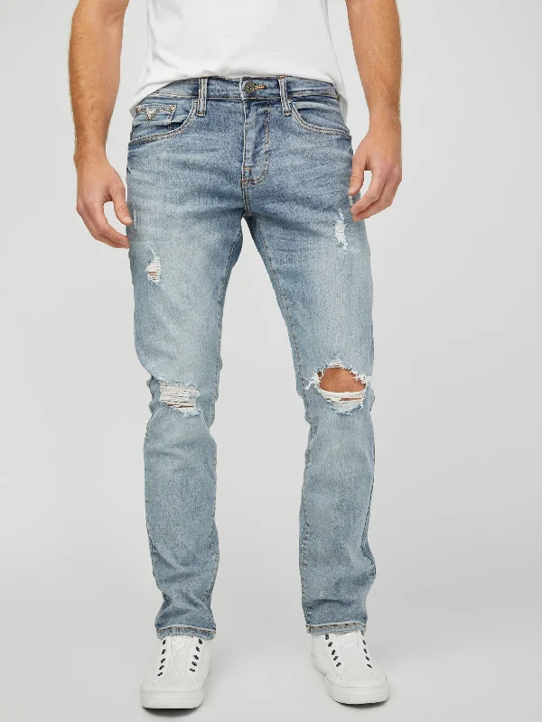 Men's Low - Rise Jeans in a Light Wash for a Casual and Youthful LookEco Halsted Tapered Jeans Men's Low - Rise Jeans in a Light Wash for a Casual and Youthful LookEco Halsted Tapered Jeans