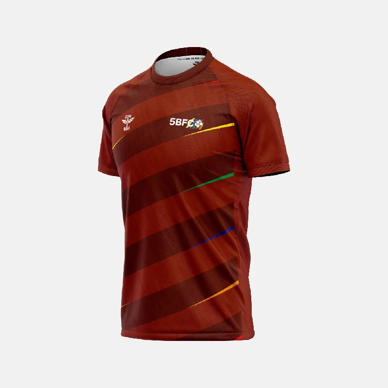 Men's Football Jerseys with Embroidered Club Badges for a Premium and Authentic AppealFive Boroughs Futbol Club Red Jersey