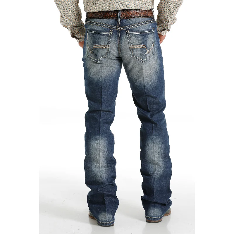Men's Jeans with a Frayed Hem for a Casual and Effortless StyleCinch Men's Ian Dark Stone Wash Jeans Men's Jeans with a Frayed Hem for a Casual and Effortless StyleCinch Men's Ian Dark Stone Wash Jeans
