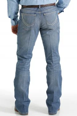 Plus Size Men's Straight Leg Jeans with Reinforced Knees for DurabilityCinch Ian MedStone Wash Plus Size Men's Straight Leg Jeans with Reinforced Knees for DurabilityCinch Ian MedStone Wash