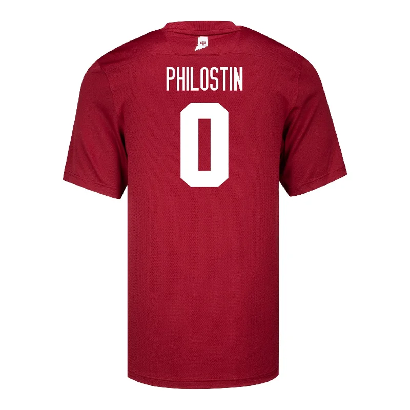 Men's Cycling Jerseys with Reflective Stripes for Safe and Stylish Rides at NightIndiana Hoosiers Adidas #0 Josh Philostin Crimson Student Athlete Football Jersey