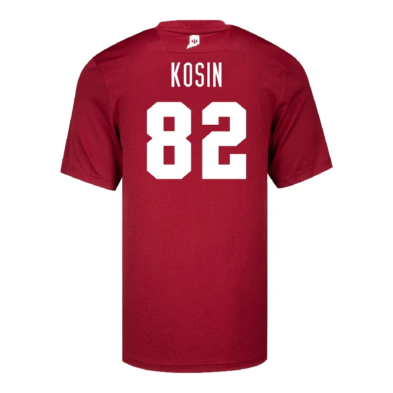 Men's Custom - Embroidered Volleyball Jerseys for Team Uniforms or Personalized GearIndiana Hoosiers Adidas #82 Brody Kosin Crimson Student Athlete Football Jersey