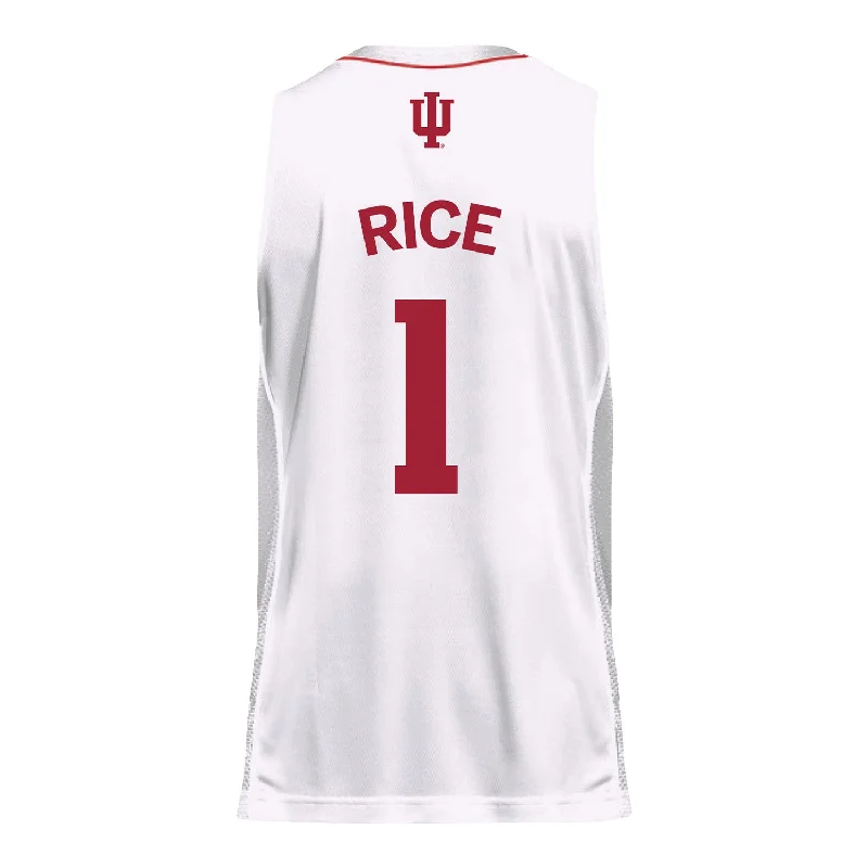 Men's Moisture - Wicking Lacrosse Jerseys with Mesh Panels for Optimal Performance on the FieldIndiana Hoosiers Adidas Men's Basketball White Student Athlete Jersey #1 Myles Rice