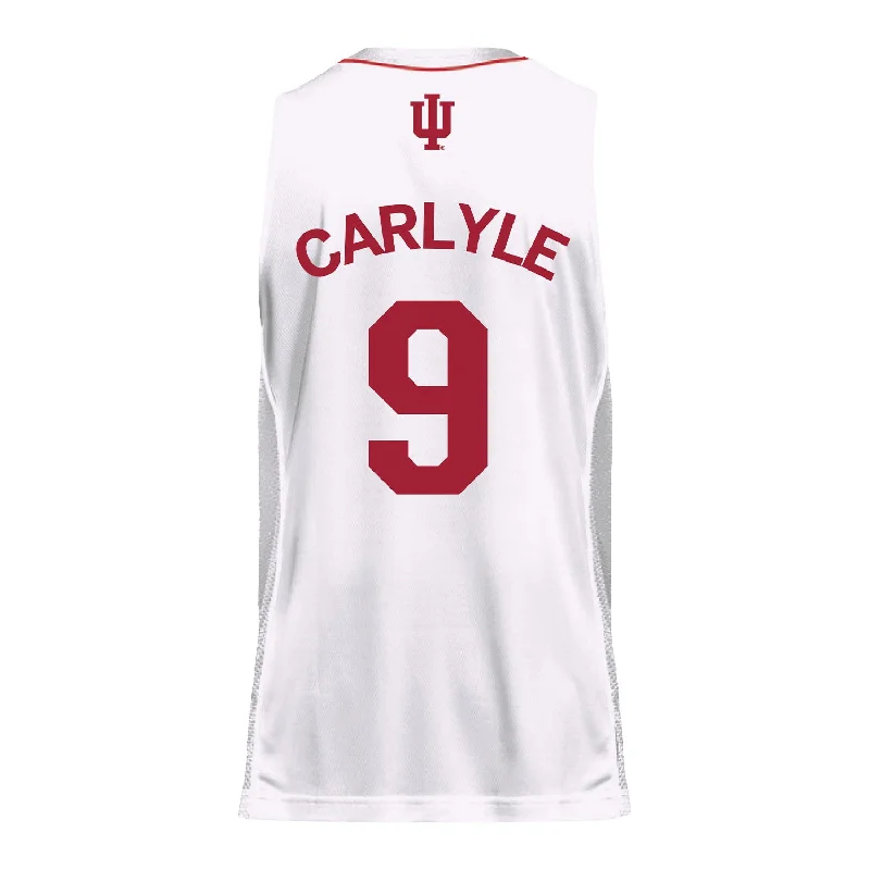 Men's Custom - Printed Baseball Jerseys with Player Names and Numbers for Personalized StyleIndiana Hoosiers Adidas Men's Basketball White Student Athlete Jersey #9 Kanaan Carlyle Men's Custom - Printed Baseball Jerseys with Player Names and Numbers for Personalized StyleIndiana Hoosiers Adidas Men's Basketball White Student Athlete Jersey #9 Kanaan Carlyle