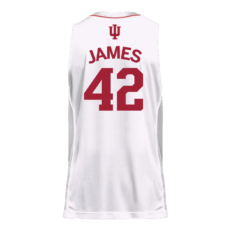 Men's Limited - Release American Football Jerseys of Rookie Stars for Early Adopters and FansIndiana Hoosiers Adidas Men's Basketball White Student Athlete Jersey #42 Dallas James Men's Limited - Release American Football Jerseys of Rookie Stars for Early Adopters and FansIndiana Hoosiers Adidas Men's Basketball White Student Athlete Jersey #42 Dallas James