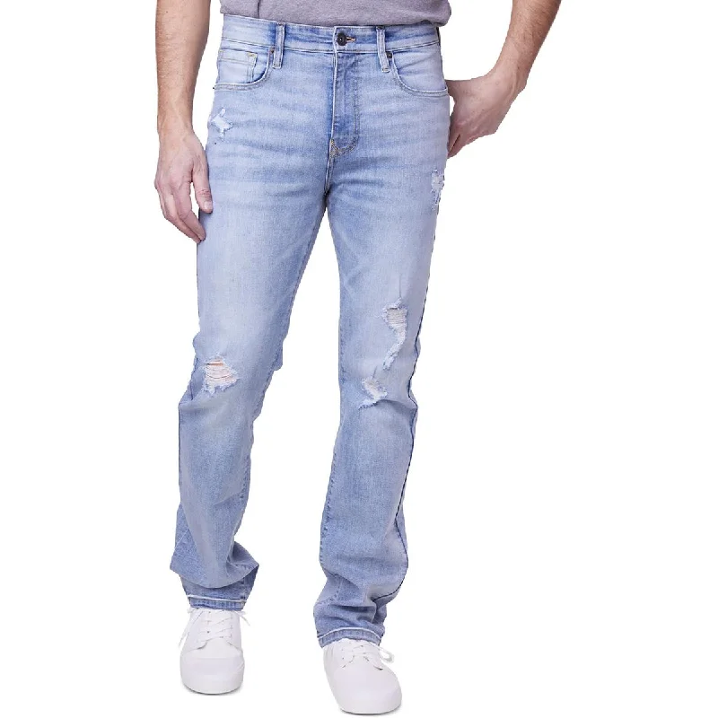 Plus Size Men's Relaxed Fit Jeans with a Tapered Leg for a Laid - Back VibeLazer Mens Denim Distressed Straight Leg Jeans Plus Size Men's Relaxed Fit Jeans with a Tapered Leg for a Laid - Back VibeLazer Mens Denim Distressed Straight Leg Jeans