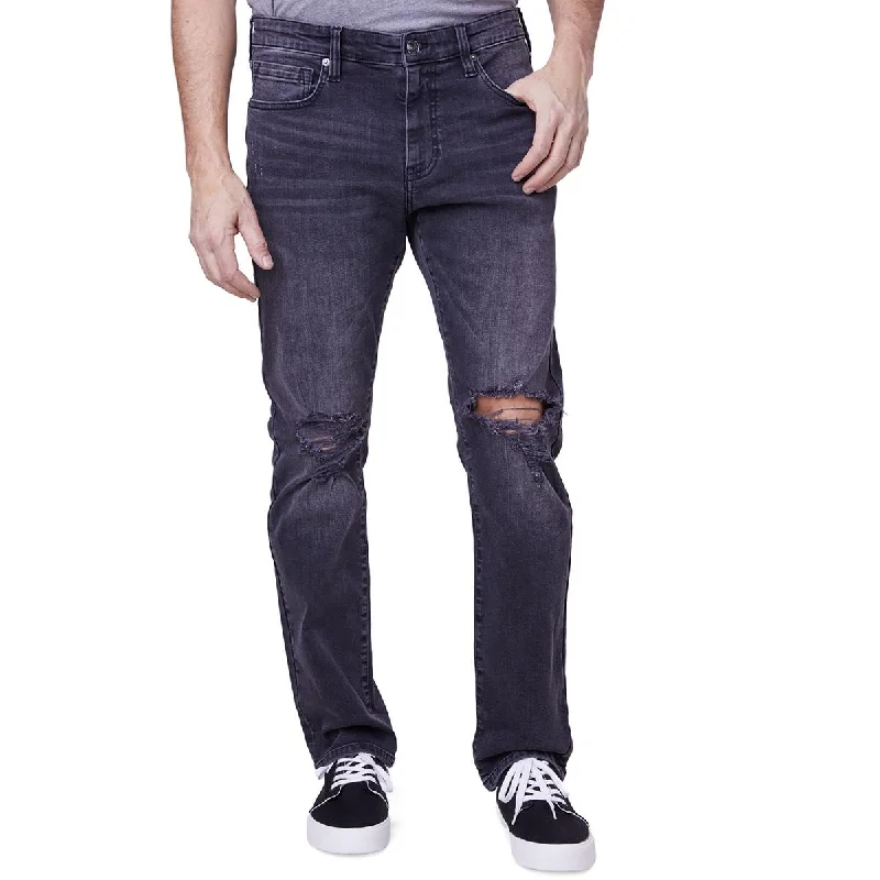 Plus Size Men's Bootcut Jeans with a Belt Loop Upgrade for a Stylish TouchLazer Mens Mid Rise Destroyed Slim Jeans Plus Size Men's Bootcut Jeans with a Belt Loop Upgrade for a Stylish TouchLazer Mens Mid Rise Destroyed Slim Jeans