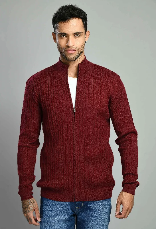 Tall Men's Black Leather Blazer with Zipper Details for a Modern and Edgy LookMaroon Full Zipper Sweater Tall Men's Black Leather Blazer with Zipper Details for a Modern and Edgy LookMaroon Full Zipper Sweater