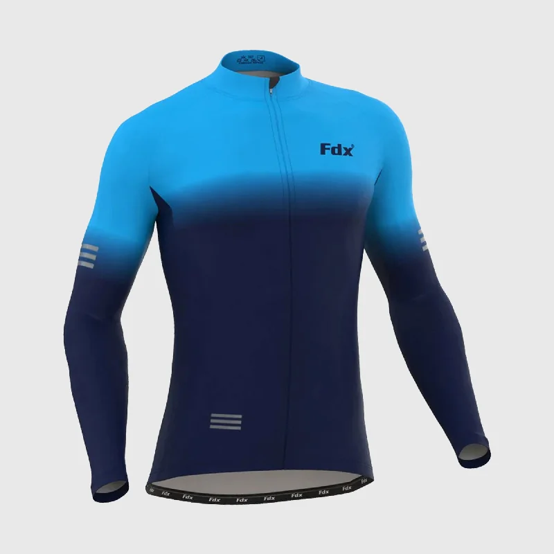 Men's Authentic Soccer Jerseys of National Teams for International Football EventsFdx Duo Men's & Boy's Blue Thermal Roubaix Long Sleeve Cycling Jersey