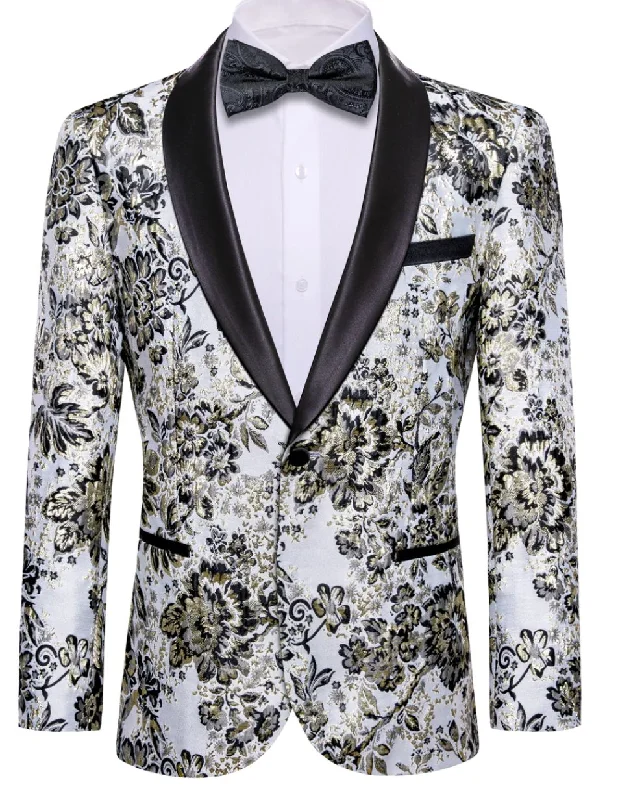 Men's Single - Breasted Cashmere Blazer in Camel for a Luxurious and Elegant Winter LookMen's Dress Party White Yellow Floral Suit Jacket Slim One Button Stylish Blazer-XX-0038 Men's Single - Breasted Cashmere Blazer in Camel for a Luxurious and Elegant Winter LookMen's Dress Party White Yellow Floral Suit Jacket Slim One Button Stylish Blazer-XX-0038