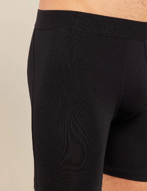 Men's boxer briefs with a moisture - transfer technologyMen's Everyday Long Boxers - Black Men's boxer briefs with a moisture - transfer technologyMen's Everyday Long Boxers - Black