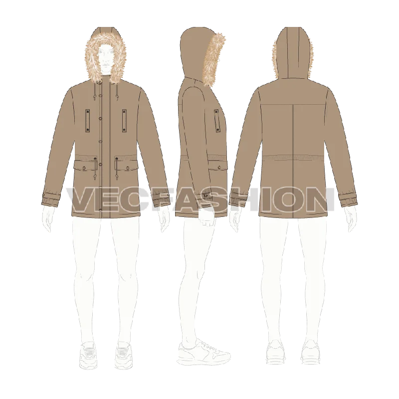 Men jackets with a media - friendly pocket for easy access to gadgetsMens Hooded Parka Jacket Men jackets with a media - friendly pocket for easy access to gadgetsMens Hooded Parka Jacket