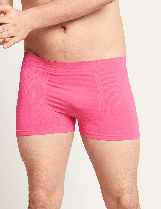 Men's quick - drying boxer briefs for water sportsMen's Seamfree Boxer Briefs - BCAM Pink Men's quick - drying boxer briefs for water sportsMen's Seamfree Boxer Briefs - BCAM Pink