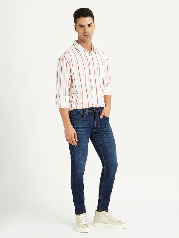 Men's Jeans with a Hidden Coin Pocket for Added ConvenienceMen's Skinny Taper Fit Navy Jeans Men's Jeans with a Hidden Coin Pocket for Added ConvenienceMen's Skinny Taper Fit Navy Jeans