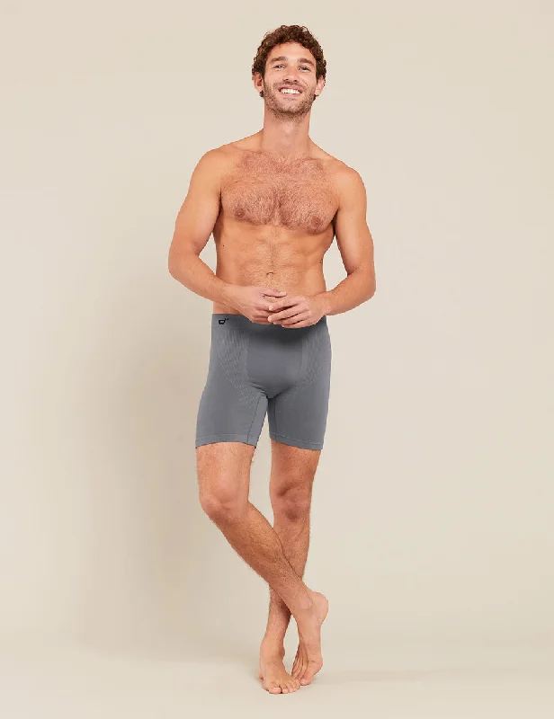 Men's boxer briefs with a comfortable crotch gussetOriginal Mid-Length Trunk - Charcoal Men's boxer briefs with a comfortable crotch gussetOriginal Mid-Length Trunk - Charcoal
