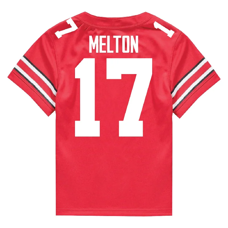 Men's Vintage American Football Jerseys of Legendary Teams for Collectors and FansOhio State Buckeyes Nike #17 Mitchell Melton Student Athlete Scarlet Football Jersey