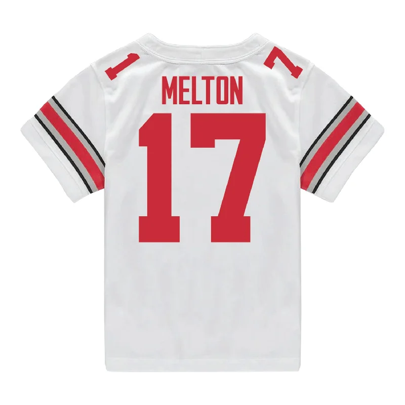 Men's Basketball Jerseys in Sleeveless Design for Enhanced Mobility on the CourtOhio State Buckeyes Nike #17 Mitchell Melton Student Athlete White Football Jersey