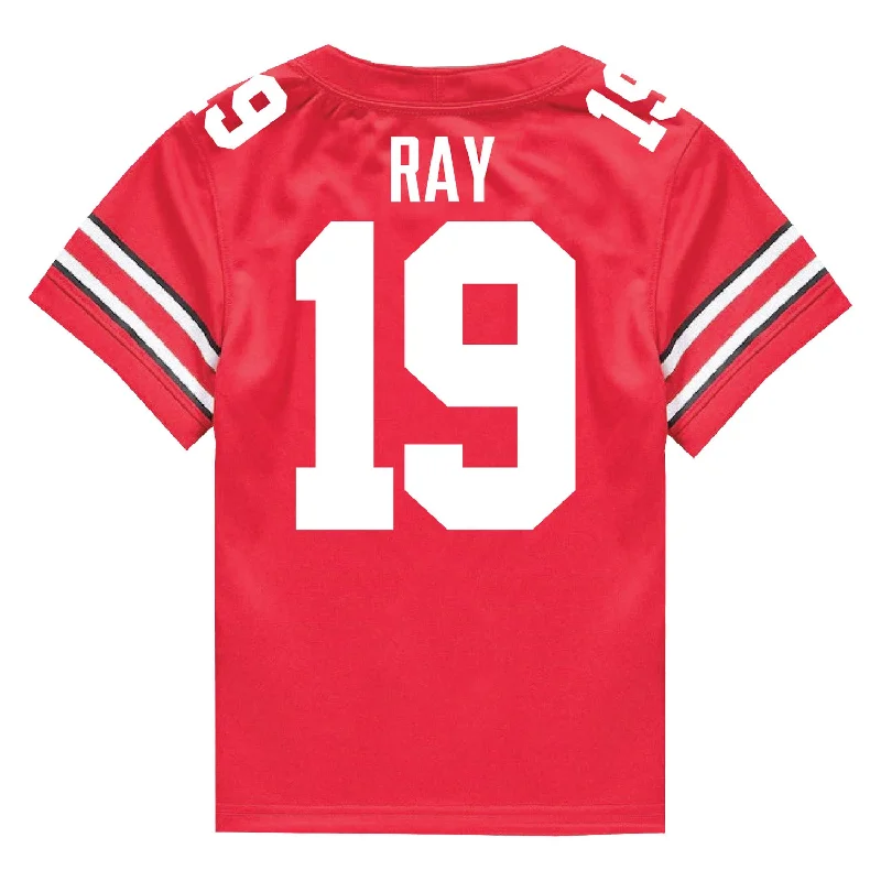 Men's Retro Soccer Jerseys of Famous Clubs from the 90s for Nostalgic Football EnthusiastsOhio State Buckeyes Nike #19 Chad Ray Student Athlete Scarlet Football Jersey
