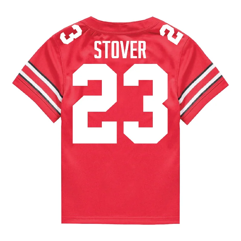 Men's Retro Hockey Jerseys with Classic Stripes and Logos for a Nostalgic Hockey AestheticOhio State Buckeyes Nike #23 Garrett Stover Student Athlete Scarlet Football Jersey