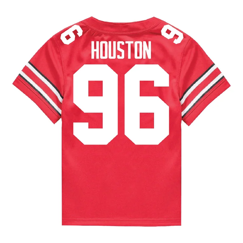 Men's Basketball Jerseys with Signature Player Logos for a Fan - Favorite LookOhio State Buckeyes Nike #96 Eddrick Houston Student Athlete Scarlet Football Jersey