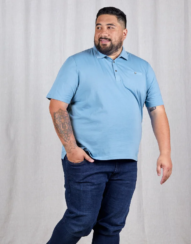 Plus Size Men's Floral Print Blazer in Pink and Purple for a Bold and Fashion - Forward StatementPortofino Blue Short Sleeve Polo Shirt Plus Size Men's Floral Print Blazer in Pink and Purple for a Bold and Fashion - Forward StatementPortofino Blue Short Sleeve Polo Shirt