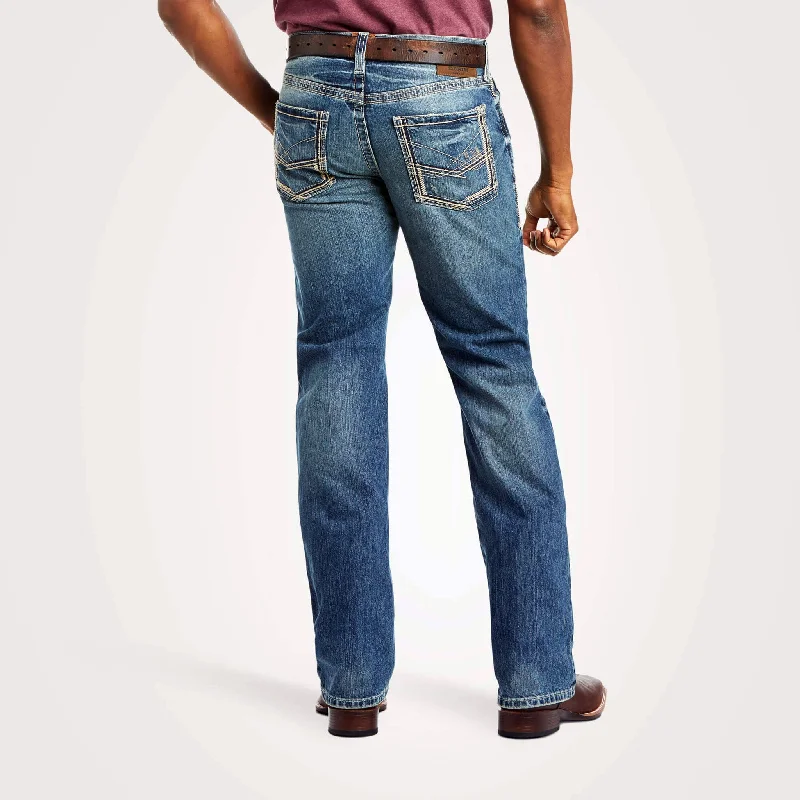 Men's Jeans with a Frayed Hem for a Casual and Effortless StyleAriat Men's M5 Slim Gambler Straight Leg Jeans Men's Jeans with a Frayed Hem for a Casual and Effortless StyleAriat Men's M5 Slim Gambler Straight Leg Jeans