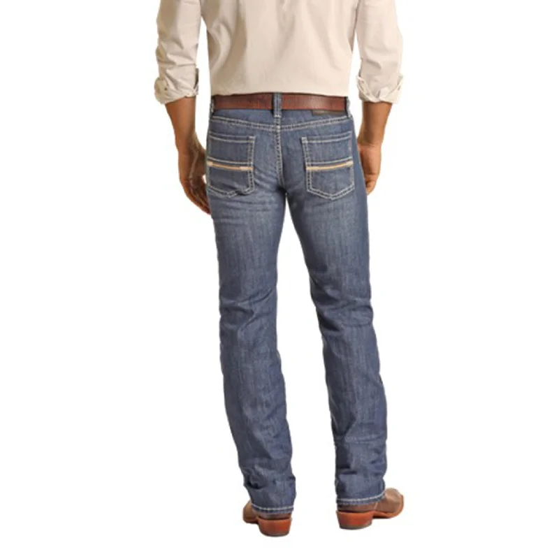 Plus Size Men's Bootcut Jeans with a Belt Loop Upgrade for a Stylish TouchRock & Roll Cowboy Revolver Straight Dark Vintage Jeans Plus Size Men's Bootcut Jeans with a Belt Loop Upgrade for a Stylish TouchRock & Roll Cowboy Revolver Straight Dark Vintage Jeans