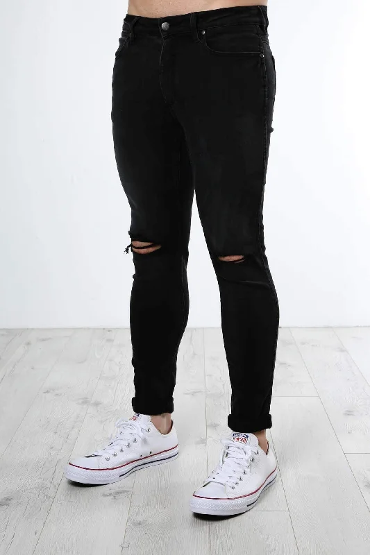 Plus Size Men's Relaxed Fit Jeans with a Tapered Leg for a Laid - Back VibeSmith R28 Jean Black Crowe Plus Size Men's Relaxed Fit Jeans with a Tapered Leg for a Laid - Back VibeSmith R28 Jean Black Crowe