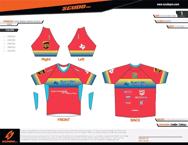 Men's Retro Hockey Jerseys with Classic Stripes and Logos for a Nostalgic Hockey AestheticSun & Ski  | MTB - Short Sleeve Jersey