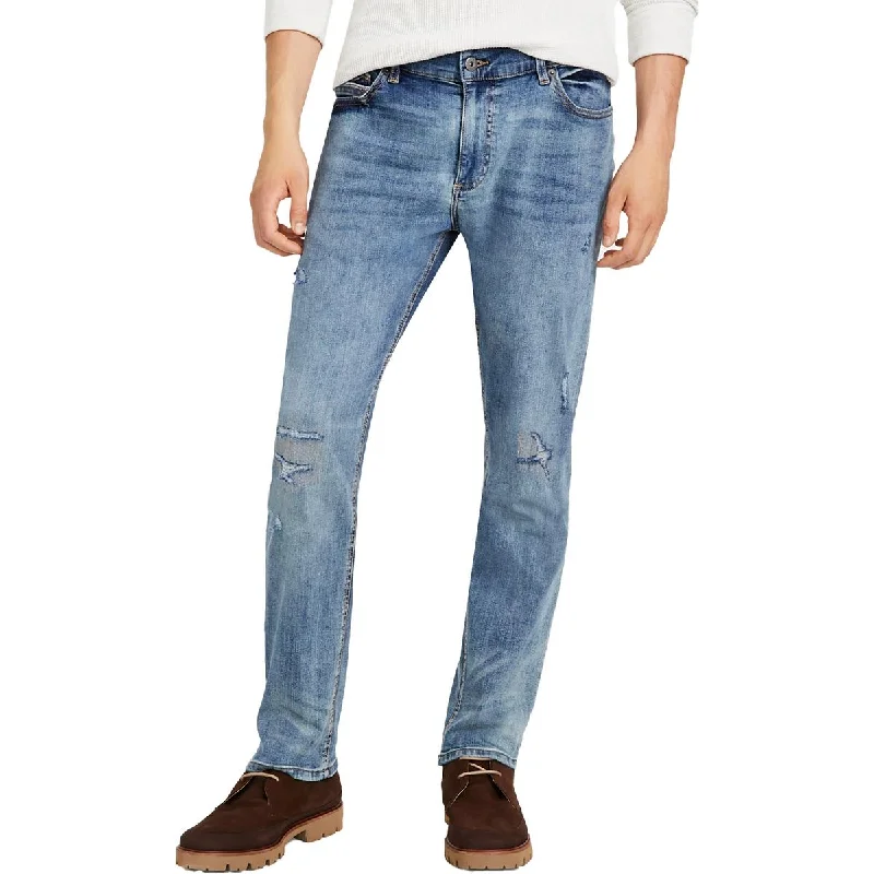 Plus Size Men's Relaxed Fit Jeans with a Faded Wash for a Vintage - Inspired LookSun + Stone Mens Knickerbock Denim Straight Leg Jeans Plus Size Men's Relaxed Fit Jeans with a Faded Wash for a Vintage - Inspired LookSun + Stone Mens Knickerbock Denim Straight Leg Jeans