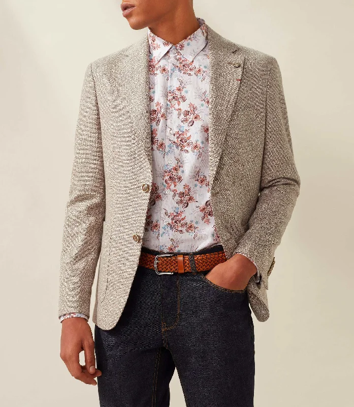 Plus Size Men's Paisley Print Silk Blazer in Royal Blue for a Statement - Making Party OutfitVeste casual beige "Elite" Plus Size Men's Paisley Print Silk Blazer in Royal Blue for a Statement - Making Party OutfitVeste casual beige "Elite"