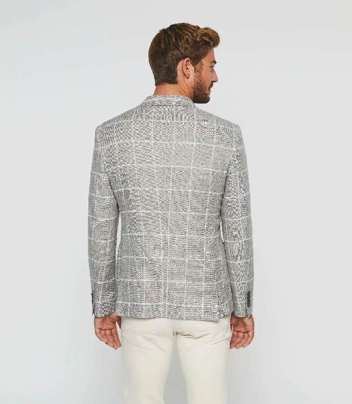 Plus Size Men's Charcoal Grey Linen Blazer with Notch Lapel for a Summer - Ready StyleVeste casual à carreaux kaki "Alfeo" Plus Size Men's Charcoal Grey Linen Blazer with Notch Lapel for a Summer - Ready StyleVeste casual à carreaux kaki "Alfeo"