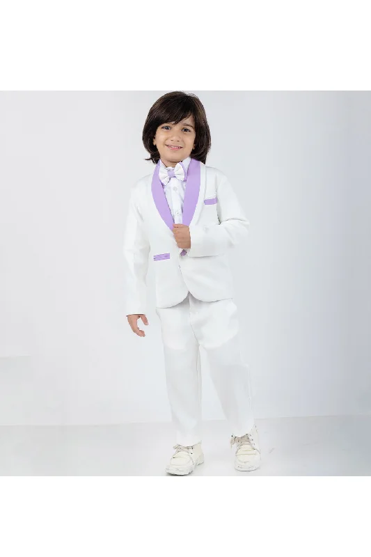 Men's Double - Breasted Velvet Blazer in Burgundy for a Sophisticated Evening OutfitWhite And Lavender Cotton Shirt With Blazer Set Men's Double - Breasted Velvet Blazer in Burgundy for a Sophisticated Evening OutfitWhite And Lavender Cotton Shirt With Blazer Set