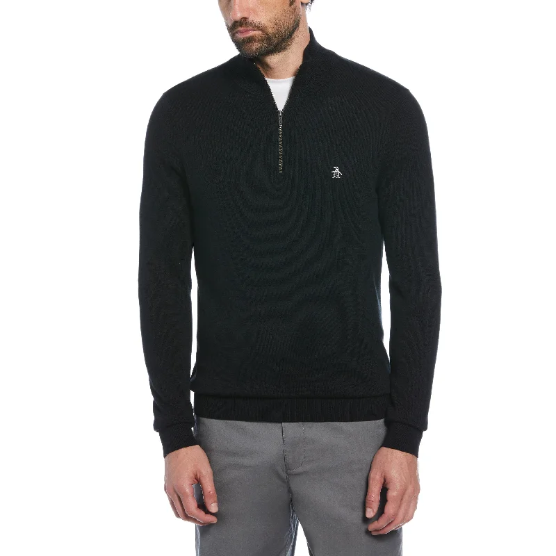 Men's Fringe - Trimmed Boho - Style Sweater in Beige for a Music Festival Vibe1/4 Zip Cotton Jersey Sweater Men's Fringe - Trimmed Boho - Style Sweater in Beige for a Music Festival Vibe1/4 Zip Cotton Jersey Sweater